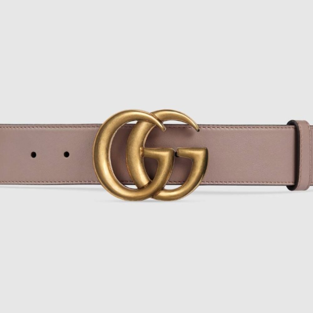AUTHENTIC Dusty Pink Gucci Leather belt (80CM)